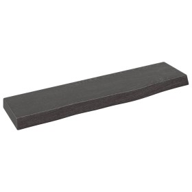 Dark brown treated oak wood wall shelf 40x10x2 cm by vidaXL, Shelves and shelves - Ref: Foro24-363740, Price: 12,10 €, Discou...