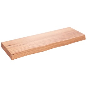 Light brown treated oak wood wall shelf 80x30x(2-6) cm by vidaXL, Shelves and shelves - Ref: Foro24-363664, Price: 64,57 €, D...