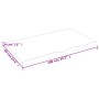 Wandregal aus unbehandeltem massivem Eichenholz, 100 x 60 x (2–4) cm von vidaXL, Regale und Regale - Ref: Foro24-363570, Prei...