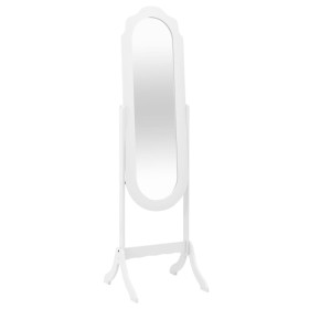 White plywood standing mirror 45.5x47.5x160 cm by vidaXL, Mirrors - Ref: Foro24-353904, Price: 77,99 €, Discount: %