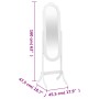 White plywood standing mirror 45.5x47.5x160 cm by vidaXL, Mirrors - Ref: Foro24-353904, Price: 77,26 €, Discount: %