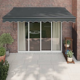 Retractable aluminum awning and anthracite gray fabric 3.5x2.5 m by vidaXL, Awnings - Ref: Foro24-3154462, Price: 272,99 €, D...