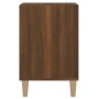 Brown oak plywood TV stand 100x35x55 cm
