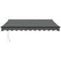 Retractable aluminum awning and anthracite gray fabric 3.5x2.5 m by vidaXL, Awnings - Ref: Foro24-3154462, Price: 272,99 €, D...