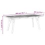 Solid acacia wood garden table 200x90x75 cm by vidaXL, Garden tables - Ref: Foro24-363309, Price: 287,77 €, Discount: %