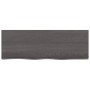 Dark brown treated oak wood wall shelf 80x30x(2-6) cm by vidaXL, Shelves and shelves - Ref: Foro24-363784, Price: 47,63 €, Di...