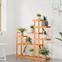 Solid fir wood flower stand 110x25x111 cm by vidaXL, Pot stands - Ref: Foro24-362868, Price: 56,99 €, Discount: %