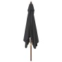 Garden umbrella with black wooden pole 300x300x273 cm by vidaXL, Umbrellas - Ref: Foro24-363197, Price: 79,42 €, Discount: %