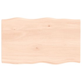 Solid oak wood table top with natural edge 100x60x2 cm by vidaXL, Table tops - Ref: Foro24-363887, Price: 75,98 €, Discount: %