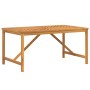 Garden dining table solid acacia wood 150x90x74 cm by vidaXL, Garden tables - Ref: Foro24-362241, Price: 194,33 €, Discount: %