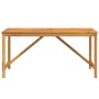 Garden dining table solid acacia wood 150x90x74 cm by vidaXL, Garden tables - Ref: Foro24-362241, Price: 194,33 €, Discount: %