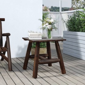 Solid fir wood side table 49x49x50 cm by vidaXL, Modular outdoor sofas - Ref: Foro24-363352, Price: 53,99 €, Discount: %