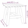 Solid fir wood side table 49x49x50 cm by vidaXL, Modular outdoor sofas - Ref: Foro24-363352, Price: 53,94 €, Discount: %