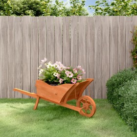 Fir wood wheelbarrow-shaped planter 128x45.5x43cm by vidaXL, Wheelbarrows - Ref: Foro24-364229, Price: 56,58 €, Discount: %