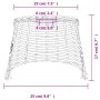 White wicker ceiling lampshade Ø25x17 cm by vidaXL, Lampshades - Ref: Foro24-364366, Price: 13,89 €, Discount: %