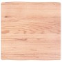 Tablero mesa madera tratada borde natural marrón 60x60x(2-6) cm de vidaXL, Tableros para mesas - Ref: Foro24-363937, Precio: ...