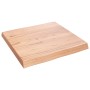 Tablero mesa madera tratada borde natural marrón 60x60x(2-6) cm de vidaXL, Tableros para mesas - Ref: Foro24-363937, Precio: ...