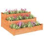 Wooden planter box made of solid brown fir wood 120x120x56 cm by vidaXL, Pots and planters - Ref: Foro24-364305, Price: 79,84...