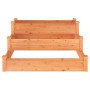 Wooden planter box made of solid brown fir wood 120x120x56 cm by vidaXL, Pots and planters - Ref: Foro24-364305, Price: 79,84...