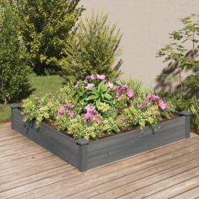 Planter box with solid brown fir wood lining 120x120x25cm by vidaXL, Pots and planters - Ref: Foro24-364294, Price: 53,66 €, ...