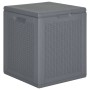 Garden storage box PP rattan look gray 90 L by vidaXL, Outdoor storage boxes - Ref: Foro24-364059, Price: 54,34 €, Discount: %