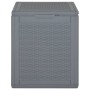 Garden storage box PP rattan look gray 90 L by vidaXL, Outdoor storage boxes - Ref: Foro24-364059, Price: 54,34 €, Discount: %