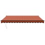 Retractable aluminum awning and orange and brown fabric 4x3 m by vidaXL, Awnings - Ref: Foro24-3154468, Price: 356,99 €, Disc...