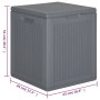 Garden storage box PP rattan look gray 90 L by vidaXL, Outdoor storage boxes - Ref: Foro24-364059, Price: 54,34 €, Discount: %