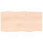 Tablero de mesa madera maciza borde natural 100x50x(2-4) cm de vidaXL, Tableros para mesas - Ref: Foro24-363885, Precio: 62,7...