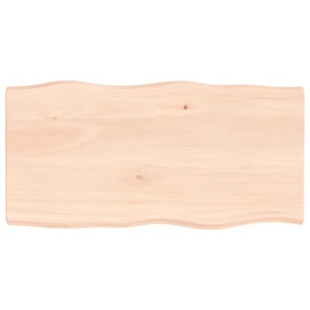 Solid wood table top with natural edge 100x50x(2-4) cm by vidaXL, Table tops - Ref: Foro24-363885, Price: 62,71 €, Discount: %