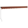 Toldo retráctil aluminio y tela naranja y marrón 4x3 m de vidaXL, Toldos - Ref: Foro24-3154468, Precio: 356,99 €, Descuento: %