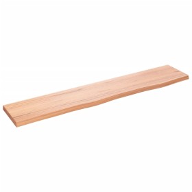 Light brown treated oak wood wall shelf 100x20x2 cm by vidaXL, Shelves and shelves - Ref: Foro24-363677, Price: 39,54 €, Disc...