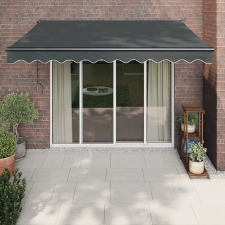 Toldo retráctil aluminio y tela gris antracita 3x2,5 m de vidaXL, Toldos - Ref: Foro24-3154461, Precio: 259,69 €, Descuento: %