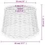 Brown wicker lamp shade Ø45x28 cm by vidaXL, Lampshades - Ref: Foro24-364394, Price: 51,11 €, Discount: %