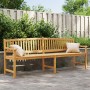 Banco de jardín madera maciza de teca 228x59,5x90 cm de vidaXL, Bancos de jardín - Ref: Foro24-364411, Precio: 307,52 €, Desc...