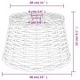 Wicker brown ceiling lampshade Ø38x23 cm by vidaXL, Lampshades - Ref: Foro24-364376, Price: 26,79 €, Discount: %