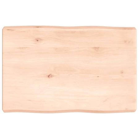 Tablero de mesa madera maciza borde natural 60x40x(2-6) cm de vidaXL, Tableros para mesas - Ref: Foro24-363865, Precio: 56,46...