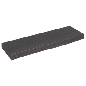 Dark brown treated oak wood wall shelf 60x20x4 cm by vidaXL, Shelves and shelves - Ref: Foro24-363762, Price: 32,20 €, Discou...