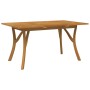 Mesa de jardín madera maciza de acacia 150x90x75 cm de vidaXL, Mesas de jardín - Ref: Foro24-363308, Precio: 252,99 €, Descue...