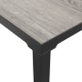 Mesa de centro de jardín DPC y acero gris 55x55x31 cm de vidaXL, Sofás modulares de exterior - Ref: Foro24-362800, Precio: 63...