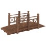 Gartenbrücke mit Tannenholzgeländer 150x67x56cm von vidaXL, Gartenbrücken - Ref: Foro24-363360, Preis: 155,27 €, Rabatt: %