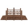 Puente de jardín con barandillas madera de abeto 150x67x56cm de vidaXL, Puentes de jardín - Ref: Foro24-363360, Precio: 155,2...