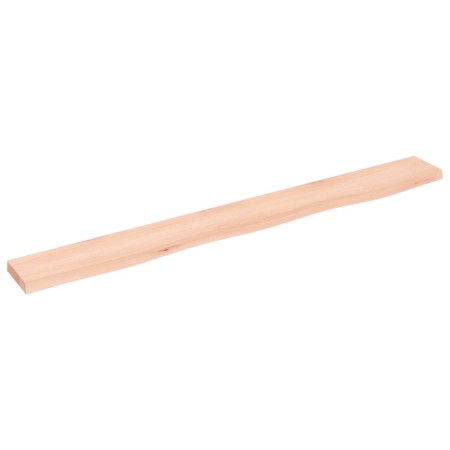 Solid untreated oak wood wall shelf 100x10x2 cm by vidaXL, Shelves and shelves - Ref: Foro24-363554, Price: 20,99 €, Discount: %