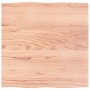 Treated oak wood table board with natural edge, 60x60x2 cm. by vidaXL, Table tops - Ref: Foro24-363935, Price: 52,31 €, Disco...