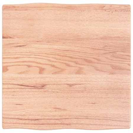 Treated oak wood table board with natural edge, 60x60x2 cm. by vidaXL, Table tops - Ref: Foro24-363935, Price: 52,31 €, Disco...