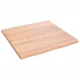 Treated oak wood table board with natural edge, 60x60x2 cm. by vidaXL, Table tops - Ref: Foro24-363935, Price: 52,31 €, Disco...