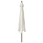 Garden umbrella with sand-colored wooden pole 400x273 cm by vidaXL, Umbrellas - Ref: Foro24-363175, Price: 125,99 €, Discount: %