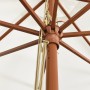 Garden umbrella with sand-colored wooden pole 400x273 cm by vidaXL, Umbrellas - Ref: Foro24-363175, Price: 125,99 €, Discount: %