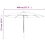 Garden umbrella with sand-colored wooden pole 400x273 cm by vidaXL, Umbrellas - Ref: Foro24-363175, Price: 125,99 €, Discount: %