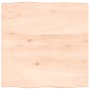 Solid oak wood table top with natural edge 60x60x2 cm by vidaXL, Table tops - Ref: Foro24-363869, Price: 46,49 €, Discount: %